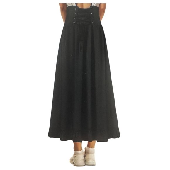 NWT Scarlet Darkness Back Lace Up Corset Skirt Long Victorian Steampunk Large - Picture 2 of 10